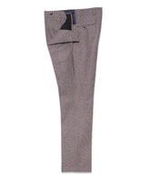 Wool Blend Herringbone Trousers